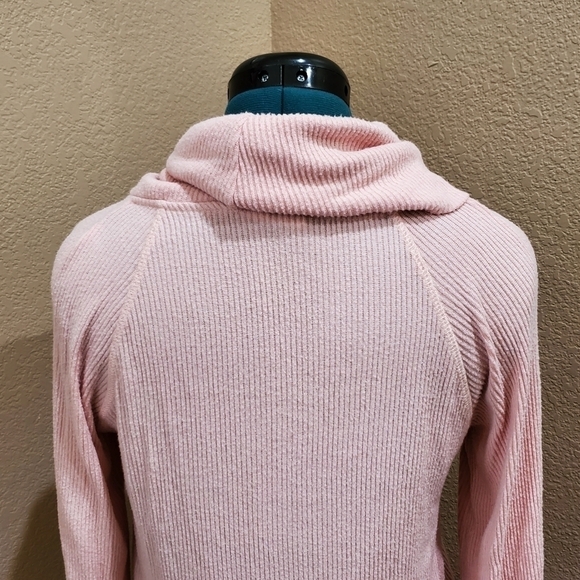 MAEVE BY ANTHROPOLOGIE BLUSH PINK SWEATER COWL NECK BELL SLEEVE TUNIC WOMEN XS - Picture 6 of 16
